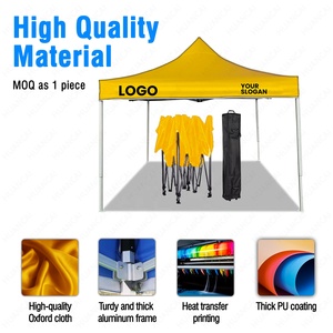 Auvent instantané facile à déplier, pliable, automatique, avec impression publicitaire de marque, logo en couleur pleine, pas cher, rapide, sans MOQ, best-seller - Product Image 4