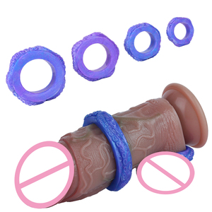 Anillo de Silicona para Pene al por Mayor con Función de Retraso y Satisfacción Masculina, Juguete Sexual para Hombres - Product Image 1