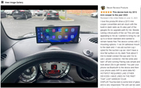 Caméra embarquée portable OEM ODM avec écran tactile 10,26 pouces 1080P, compatible CarPlay et Android Auto