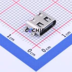 TYPE-C 6P QT073 USB Connector SMD Connector ( Connector Type: Type-C )( Protocol Standard: USB 3.1 )( Gender: Female ) - Product Image 1