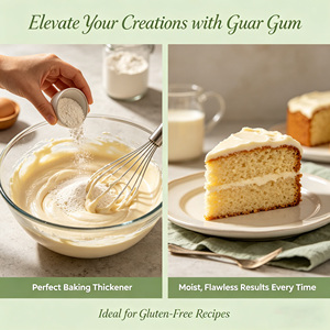 Gomme de Guar Sans Gluten <span class=keywords><strong>E412</strong></span> Additif Alimentaire Épaississant Liant pour Pains Sans Gluten, Pâtes, Mélanges de Cuisson Végétaliens, Sans OGM, <span class=keywords><strong>Halal</strong></span>, Casher 25kg - Product Image 2