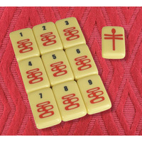 Tuiles de Mahjong Américaines du Désert, style Mid-Century, exquises, colorées et crémeuses, avec motifs Arbre, Flocons de neige, Oiseau, pour Fêtes, Cadeaux Familiaux et Divertissement