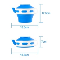 Pichet de lavage de toilette pliable 1L en silicone portable breveté pour l'escalade, le tourisme décontracté