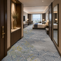 Tapis tissé Axminster de luxe pour chambre d'hôtel, tapis pour hôtel 5 étoiles