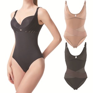 Faja Moldeadora Cruzada para <span class=keywords><strong>Mujer</strong></span> con Efecto Push-Up, Control de Abdomen, Cinturilla Reductora, Levantador de Glúteos y Cierre de Gancho con Abertura en la Entrepierna - Product Image 1