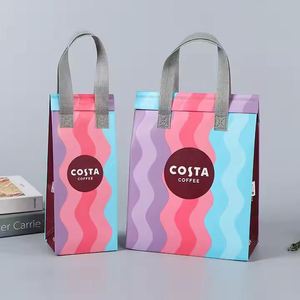 Bolsas de Embalaje Térmicas Personalizadas, Desechables, Ecológicas, de Papel de Aluminio No Tejido, para Llevar Comida, Aisladas Térmicamente para Entrega - Product Image 5