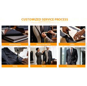 Trajes Formales de Lana <span class=keywords><strong>para</strong></span> Hombre de Alta Calidad TR, Traje de Un Solo Pecho, Ropa <span class=keywords><strong>para</strong></span> Hombre - Product Image 4