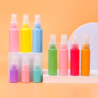 Nouveauté Flacons Vaporisateurs en Plastique Couleurs Macarons Vert Rose Rouge 10ml 30ml 1oz 50ml pour Parfum et Emballage Cosmétique Liquide
