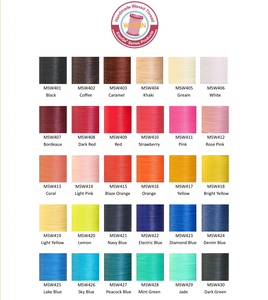 Fil polyester ciré WEIXIN M30(0.35mm) 110 m/rouleau de fil pour bijoux - Product Image 2