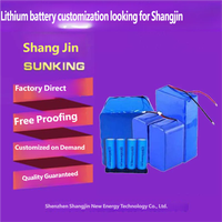 SUNKING 18650-5S4P 18V 10000mAh Paket Baterai Lithium NMC 500 Siklus -10~60 Suhu Operasi
