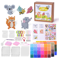Kit de perles à fusionner en gros de 2,6 mm, perles en plastique Perler Hama faites à la main avec planche à perles et accessoires pour enfants