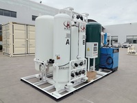 Générateur d'oxygène fiable 93% 10Nm³/h pour ligne d'emballage de conservation des aliments, sortie d'oxygène contrôlée par PLC