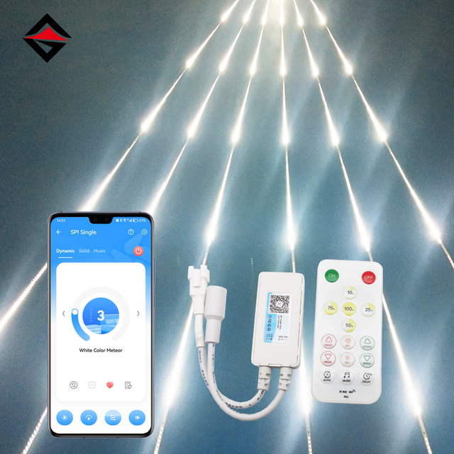DC5-24V Digital Pixel Music Smart SPI White RGB RGBW App Wireless Controller