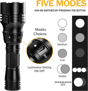 Lặn biển Đèn pin dây buộc IP68 không thấm nước lặn ngọn đuốc 3000 lumen sâu biển hang động vào ban đêm dưới nước L2 dẫn ánh sáng tàu ngầm - Product Image 3