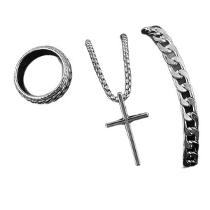 Conjunto de Joyería para Mujer, Pulsera, Anillo, Collar, Accesorios de Moda a Juego, Joyería para Uso Diario - Product Image 5