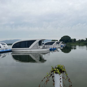 Yate de lujo Casa móvil moderna en el agua Casa modular Casas flotantes pequeñas Casa pequeña Barco flotante Hotel pontón Boathouse - Product Image 4