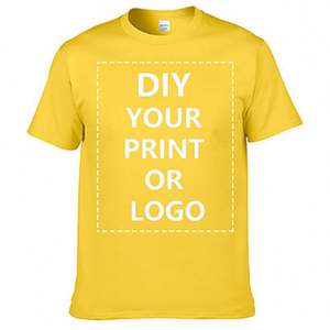 T-shirt blanc en gros d'usine 100% coton Logo OEM impression personnalisée tissu tricoté à motif solide pour la campagne électorale - Product Image 1