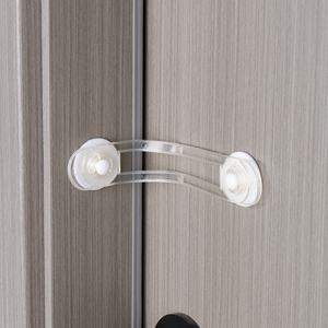 Serrure de sécurité multifonctionnelle transparente anti-ouverture pour enfants Serrures d'armoires Sangles pour tiroirs Armoires - Product Image 1