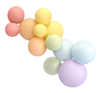 Ballons décoratifs gonflables en PVC pour mariage et fête