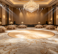 Tapis mural jacquard personnalisé pour hôtel, 4m, en tissu nylon ignifuge et durable, pour salle d'hôtel et hall d'accueil, idéal pour partenaires commerciaux