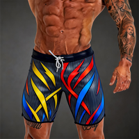 Shorts de compétition de fitness personnalisés, grande taille, légers, à séchage rapide, imprimés, pour les concours de musculation, shorts de physique pour hommes