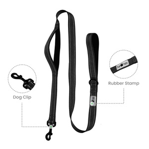 TUK TOOK Hands Free Nylon <b>Dog</b> Leash Solid Color <b>Reflective</b> Handle Simple Style for <b>Dogs</b> - Product Image 4