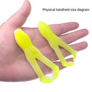 Shark Man DR39 Paquete <span class=keywords><strong>de</strong></span> 5 señuelos flotantes <span class=keywords><strong>de</strong></span> plástico suave con forma <span class=keywords><strong>de</strong></span> <span class=keywords><strong>rana</strong></span> para pesca <span class=keywords><strong>de</strong></span> bagre, lubina y trucha en agua dulce - Product Image 1