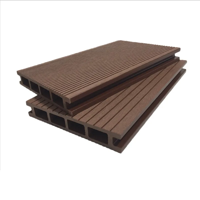 Best quality 3D embossing WPC decking flooring Outdoor Waterproof WPC hollow decking