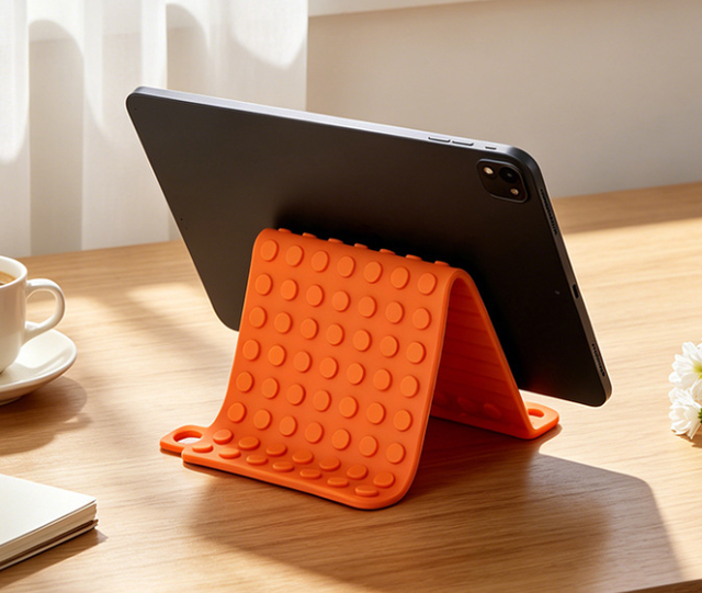 Silicone Phone Holder DIY Adjustable Folding Stand Integrated Mobile Phone Tablet Portable Stand