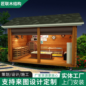 Pavillon en bois imperméable pour jardin, structure mobile en bois, kiosque de vente extérieur - Product Image 4