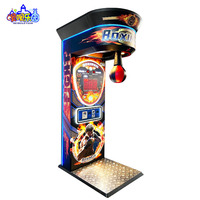 Testeur de force de boxe à monnayeur pour un joueur, Machine de boxe d'arcade, Équipement de jeu d'amusement intérieur