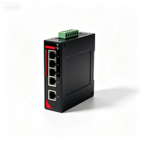 Promotion : Switch industriel Gigabit non géré, conception rail DIN avec 2 ports fibre optique et 4 ports électriques, qualité industrielle