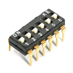 Original KE Plug-in DIP Switch 1/2/3/4/5/6/8 Bit DSIC02LHGET 2.54 DIP Switch