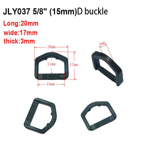 Anillo en <span class=keywords><strong>D</strong></span> de Alta Calidad, Resistente, Negro, de POM, Impermeable, Fuerte y Seguro, Engrosado, de 1 Pulgada - Product Image 1