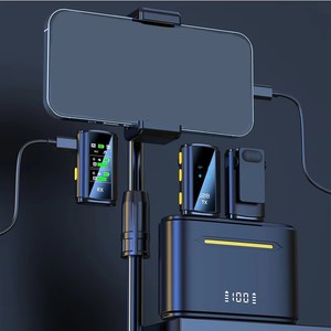 2,4G vlog J28 micrófono de solapa inalámbrico de larga distancia micrófono Lavalier inalámbrico Plug and Play pro micrófono portátil - Product Image 3