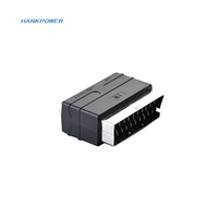 Port de convertisseur de transfert de prise péritel 21Pin à 3 RCA pour PS4 Nintendo WII contrôleur de jeu Console manette accessoires