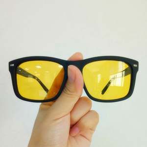 Lunettes de vision nocturne à verres jaunes personnalisables avec logo, vente en gros, anti-éblouissement, pour la conduite de nuit, lunettes de soleil polarisées pour hommes - Product Image 3