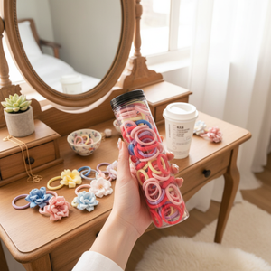 Offre Spéciale Tendance Vintage Mode Cheveux Élastiques Élastiques Satin et Acrylique Bandes De Fleurs pour Enfants Femmes En Gros Disponible - Product Image 3