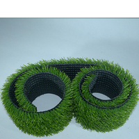 Tapis synthétique vert de 35x40mm, 25 tapis d'herbe artificiel pour le jardin