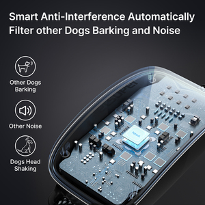 אוטומטי אי חכם הכרה כלב אימון צווארון פלסטיק לחיות מחמד להפסיק נובח מסך צווארון אלקטרוני - Product Image 4