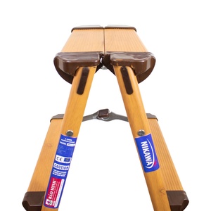 Escalera Plegable de Aluminio 2x4, Moderna, Color Madera, con Capacidad de 150 kg, para un Fácil Uso y Almacenamiento en el Hogar - Product Image 6