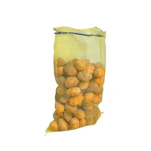 新材料黄色管状聚丙烯/聚乙烯10千克塑料包装土豆洋葱塑料网蔬菜红色35公斤拉绳