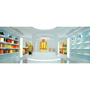 مهندس بناء سترة أمان عاكسة سوداء مع جيب متعدد - Product Image 5