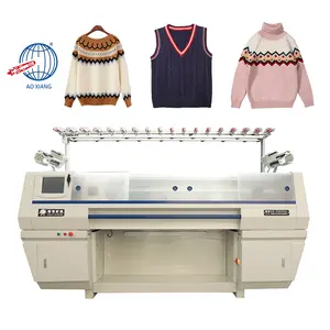 Machines à tricoter entièrement automatiques informatisées de chandails Jacquard plat à faibles coûts de maintenance 7G