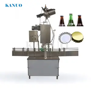 Máquina tampando automática da coroa do metal da garrafa de vidro da cerveja do tampador da garrafa da fábrica