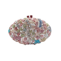 Sacs de soirée en cristal coloré motif animaux de la forêt pour femmes, pochettes à chaîne pour mariage, fête, banquet, logo personnalisé, vente en gros