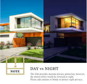 <span class=keywords><strong>Autocollant</strong></span> en verre auto-adhésif pour contrôle du soleil, Film <span class=keywords><strong>Anti</strong></span>-regard unidirectionnel pour fenêtre, décor de bâtiment, film pour fenêtre de bâtiment d'intimité - Product Image 5
