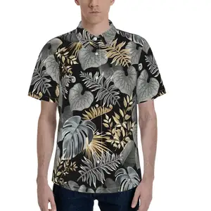 2022 OEM Summer Custom Design Hawaiian Floral Printed Beach Wear Casual Turn down Collar Plus Size Short Sleeve Shirts For Men