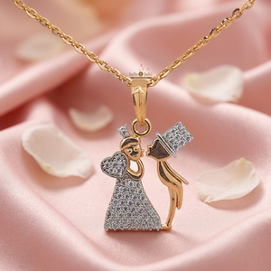 จี้ทอง18Ct แท้สำหรับผู้หญิงเครื่องประดับทองแสนสวยแบบมินิมอลลิสต์ดีไซน์หรูหรารายละเอียดละเอียดจี้ทองไร้กาลเวลา - Product Image 4