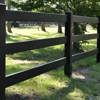Valla Moderna de Acero Galvanizado de 4 Rieles, Personalizada, para Granjas y Ranchos, para el Manejo de Pastos